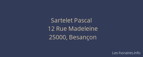 Sartelet Pascal