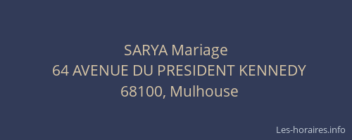 SARYA Mariage