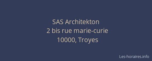 SAS Architekton
