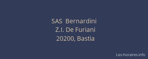 SAS  Bernardini