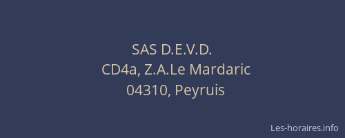 SAS D.E.V.D.