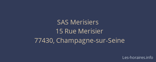 SAS Merisiers