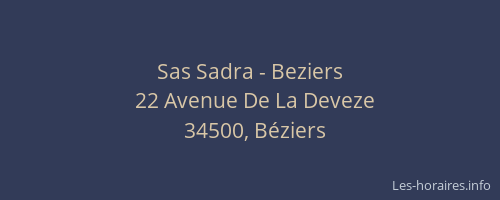 Sas Sadra - Beziers