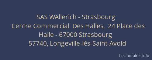 SAS WAllerich - Strasbourg