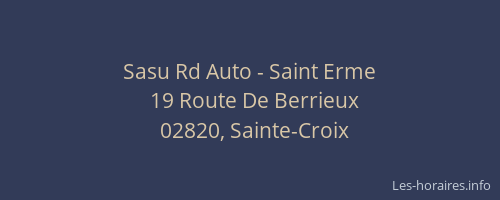 Sasu Rd Auto - Saint Erme