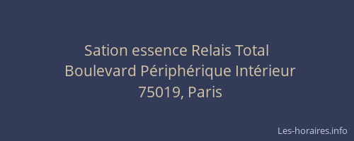 Sation essence Relais Total