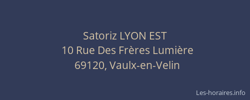 Satoriz LYON EST