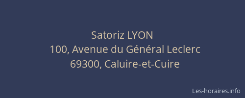 Satoriz LYON