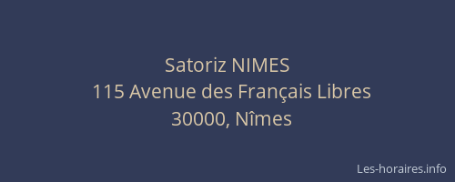 Satoriz NIMES