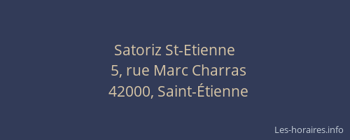 Satoriz St-Etienne
