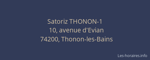 Satoriz THONON-1
