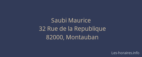 Saubi Maurice
