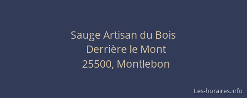 Sauge Artisan du Bois