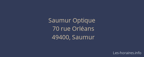 Saumur Optique