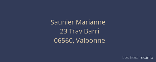 Saunier Marianne