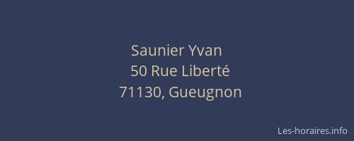 Saunier Yvan