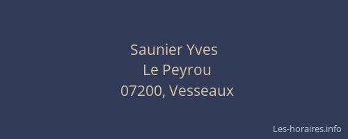 Saunier Yves