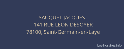 SAUQUET JACQUES