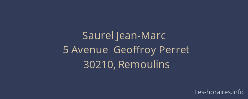 Saurel Jean-Marc