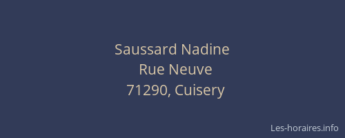 Saussard Nadine