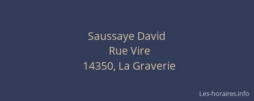 Saussaye David