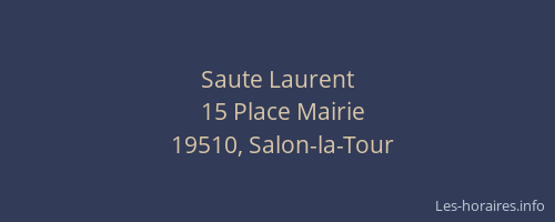 Saute Laurent