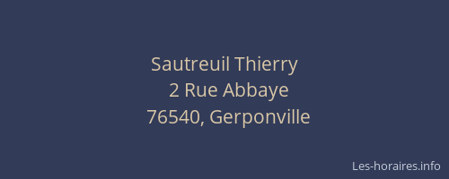 Sautreuil Thierry