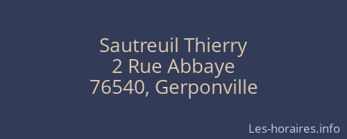 Sautreuil Thierry