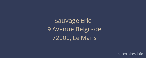 Sauvage Eric