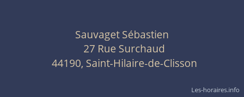 Sauvaget Sébastien