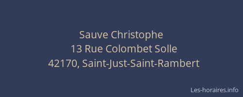 Sauve Christophe
