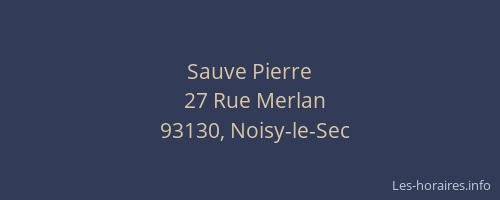 Sauve Pierre