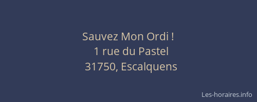 Sauvez Mon Ordi !