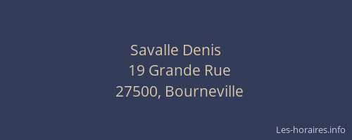 Savalle Denis