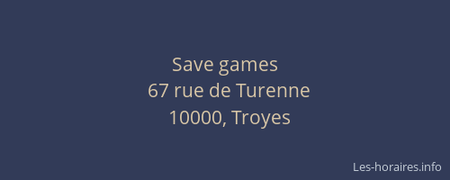 Save games