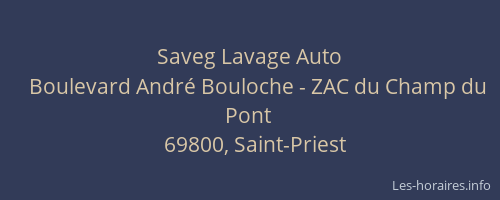 Saveg Lavage Auto