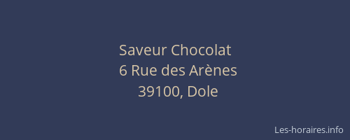Saveur Chocolat