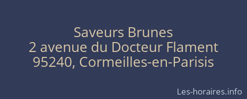 Saveurs Brunes