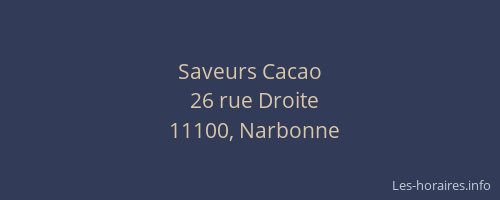 Saveurs Cacao