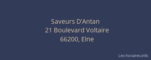 Saveurs D'Antan