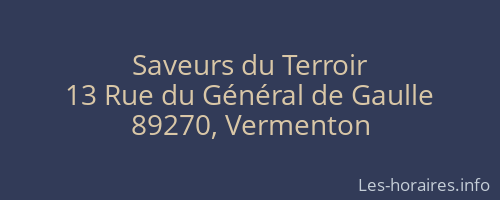 Saveurs du Terroir