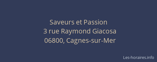 Saveurs et Passion