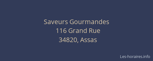 Saveurs Gourmandes