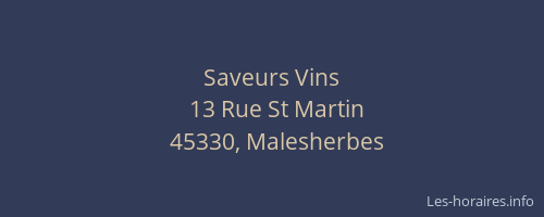 Saveurs Vins