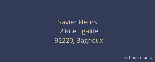 Savier Fleurs