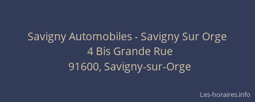 Savigny Automobiles - Savigny Sur Orge