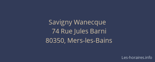 Savigny Wanecque