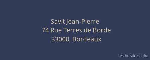 Savit Jean-Pierre