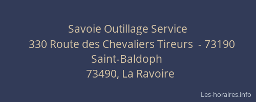 Savoie Outillage Service