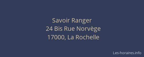 Savoir Ranger